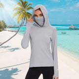 Women's UPF 50+ Mask Hoodie Shirt - Bassdash