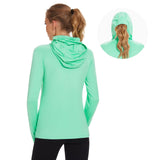Women's UPF 50+ Mask Hoodie Shirt - Bassdash
