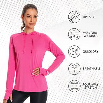 Women’s UPF 50+ LS Hoodie Shirt - Bassdash