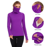 Women's UPF 50+ Mask Hoodie Shirt - Bassdash