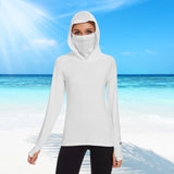 Women's UPF 50+ Mask Hoodie Shirt - Bassdash