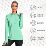 Women’s UPF 50+ LS Hoodie Shirt - Bassdash