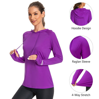 Women’s UPF 50+ LS Hoodie Shirt - Bassdash