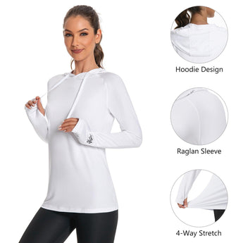 Women’s UPF 50+ LS Hoodie Shirt - Bassdash