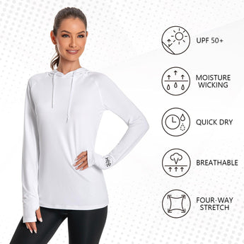 Women’s UPF 50+ LS Hoodie Shirt - Bassdash
