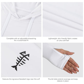 Women’s UPF 50+ LS Hoodie Shirt - Bassdash