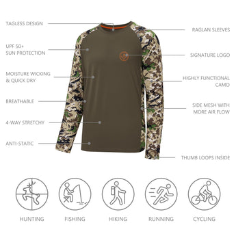 Men's UPF 50+ Camo Shirt - Bassdash
