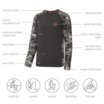 Men's UPF 50+ Camo Shirt - Bassdash
