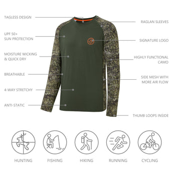 Men's UPF 50+ Camo Shirt - Bassdash