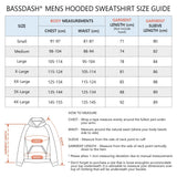 BASSDASH Men‘s Fleece Hoodies FS32M - Bassdash