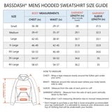 BASSDASH Men‘s Fleece Hoodies FS32M - Bassdash