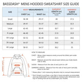BASSDASH Men‘s Fleece Hoodies FS32M - Bassdash