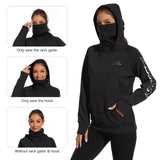 BASSDASH Women’s Fleece Hoodie with Neck Gaiter - Bassdash