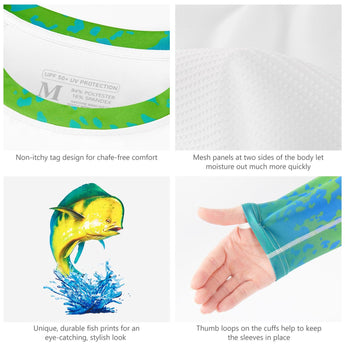 Men’s Fish Graphic Long Sleeve T-Shirts - Bassdash