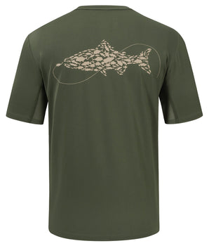 UPF50+ Men’s Graphic Shirt Short Sleeve Sun Shirts FS36M