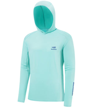 M’s UPF 50+ Long Sleeve Hooded Shirts with Drawstring FS33M