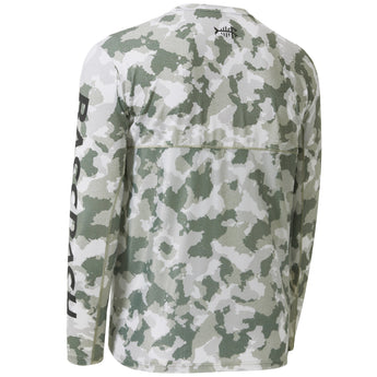 camo fishing shirt Ash Green Camo
