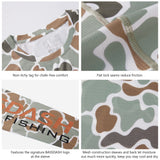 long sleeve fishing t shirts Color Block Camo