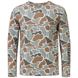 long sleeve fishing t shirts Color Block Camo