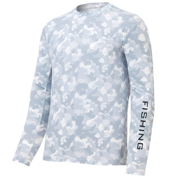 mens fishing shirts long sleeve Grey BG1091