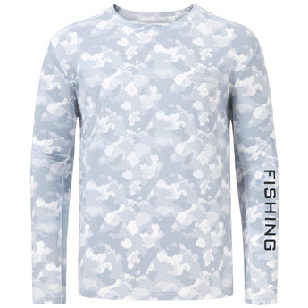 mens fishing shirts long sleeve Grey BG1091