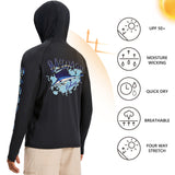 black long sleeve graphic tee BG1098