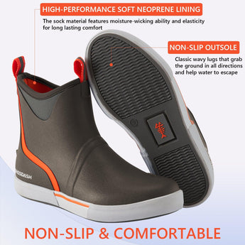 Men's 6 inch Waterproof Deck Boots - Bassdash