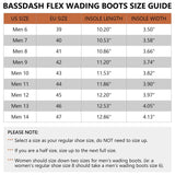 Men’s Flex Wading Boots with Rubber Sole - Bassdash