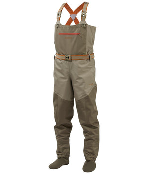 IMMERSE Men’s Tan/Dun Chest Breathable Waders Stocking Foot - Bassdash