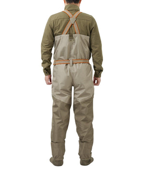 IMMERSE Men’s Tan/Dun Chest Breathable Waders Stocking Foot - Bassdash
