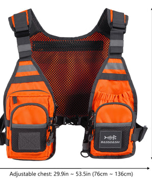 FV08 Ultra Lightweight Fishing Vest for Men Women