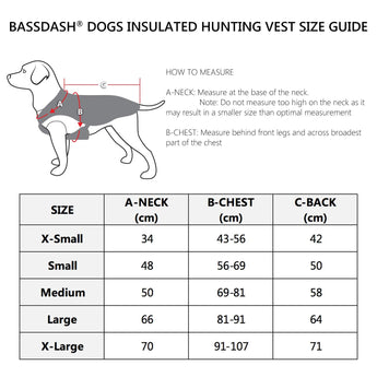 Insulated Dog winter Vest for hunting - Bassdash