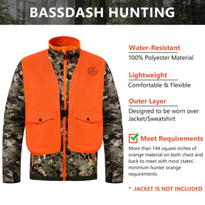 Unisex Blaze Orange Hunting Vest FV18