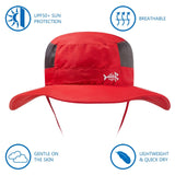 Unisex UPF 50+ Wide Brim Bucket Hat with Detachable Neck Flap FH02 - Bassdash