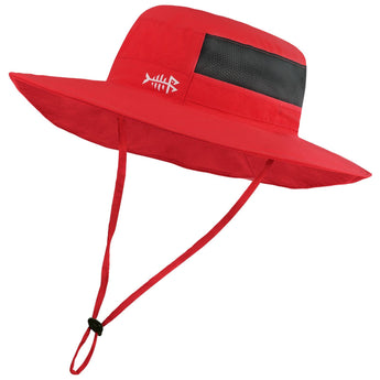 Unisex UPF 50+ Wide Brim Bucket Hat with Detachable Neck Flap FH02 - Bassdash