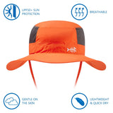 Unisex UPF 50+ Wide Brim Bucket Hat with Detachable Neck Flap FH02 - Bassdash