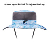 Unisex UPF 50+ Wide Brim Bucket Hat with Detachable Neck Flap FH02 - Bassdash