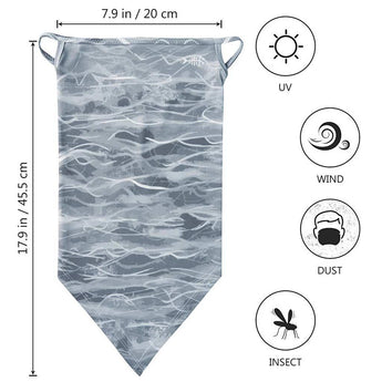 UPF 50+ UV Protection Earloop Neck Gaiter Windproof Bandanas - Bassdash