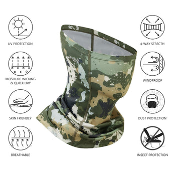UPF 50+ Neck Gaiter with Breathable Holes - Bassdash
