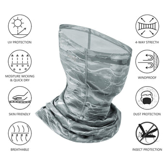 UPF 50+ Neck Gaiter with Breathable Holes - Bassdash