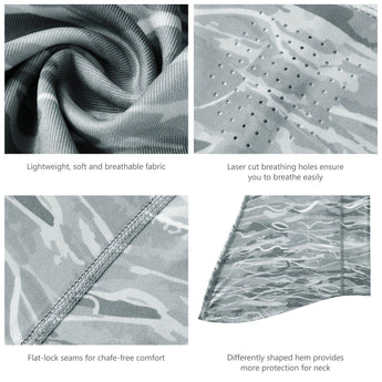 UPF 50+ Neck Gaiter with Breathable Holes - Bassdash