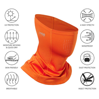 UPF 50+ Neck Gaiter with Breathable Holes - Bassdash