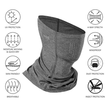 UPF 50+ Neck Gaiter with Breathable Holes - Bassdash