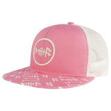 Unisex Flat Brim Trucker Cap - Pink - Bassdash