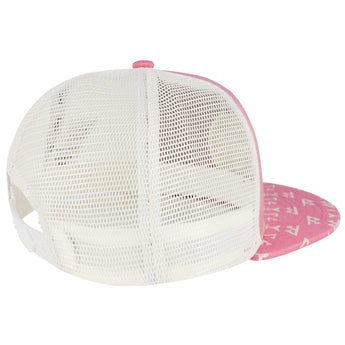 Unisex Flat Brim Trucker Cap - Pink3 - Bassdash