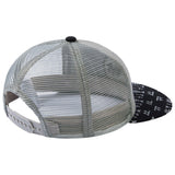 Unisex Flat Brim Trucker Cap - Heather Grey and Black4 - Bassdash