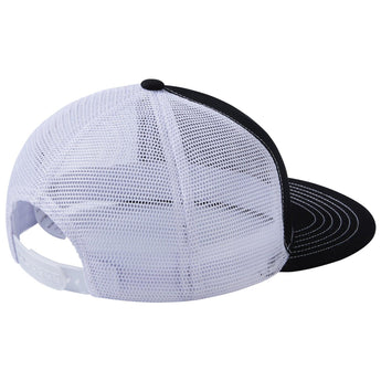 Unisex Flat Brim Trucker Cap - Black and White4 - Bassdash