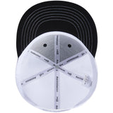 Unisex Flat Brim Trucker Cap - Black and White5 - Bassdash