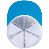 Unisex Flat Brim Trucker Cap - Blue Ink Camo5 - Bassdash