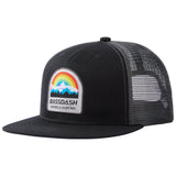 Unisex Flat Brim Trucker Cap - Rainbow Trout1 - Bassdash